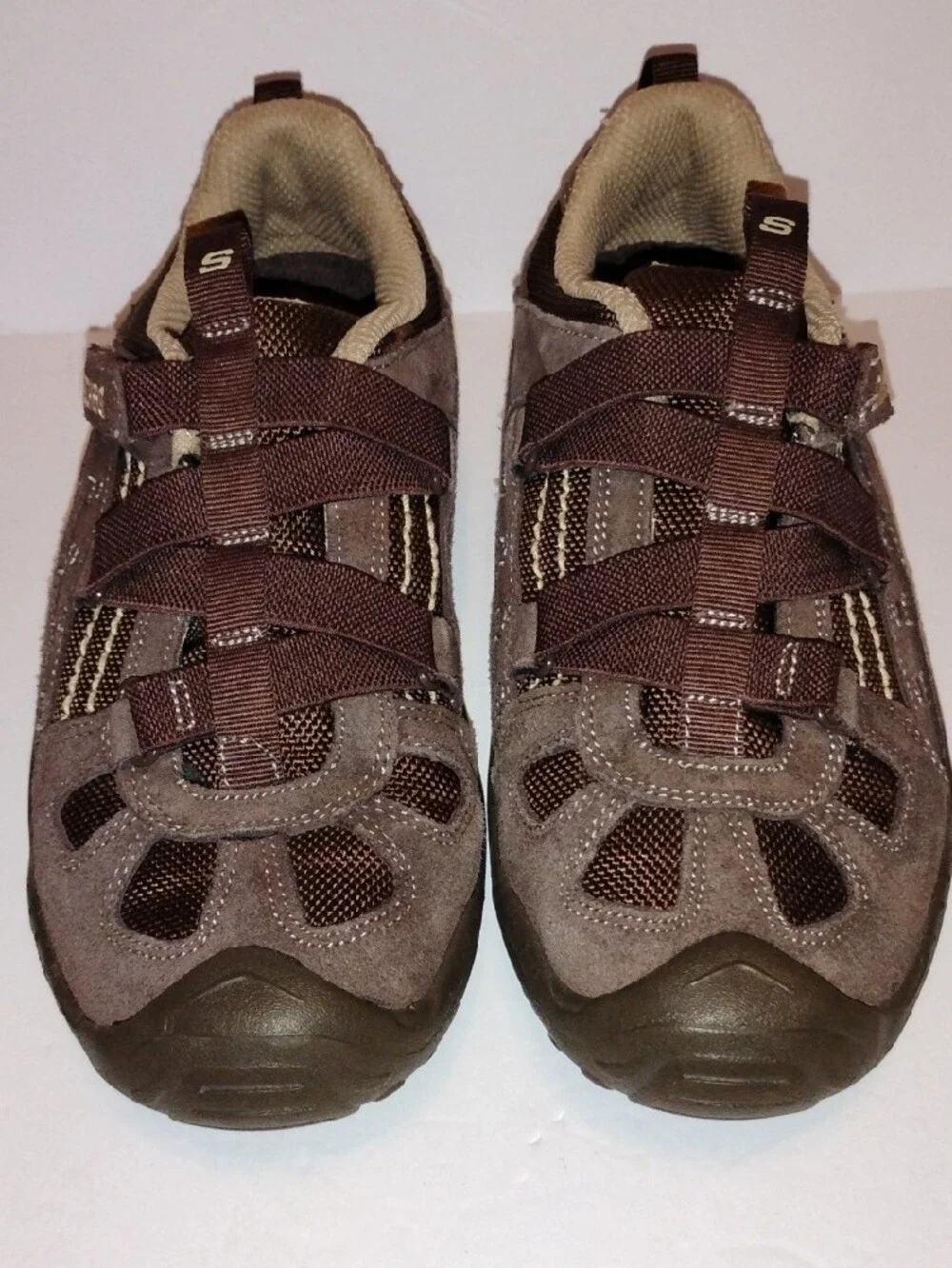 P-036 Skechers Women's Brown and Tan with Intuition Strap